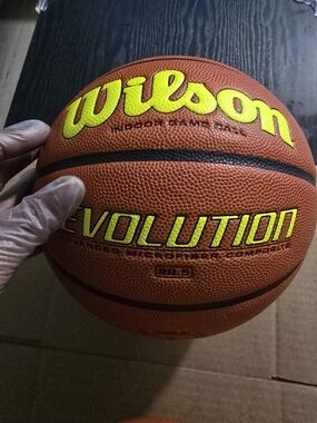 Wilson Evolution Outdoor Game Basketball - Orange/Yellow